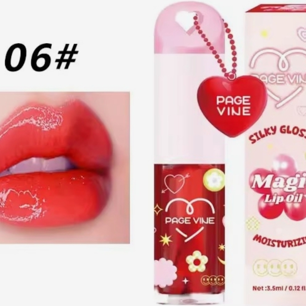Magic Lip Oil - Glossy Red and Pink - Picture 8 of 10
